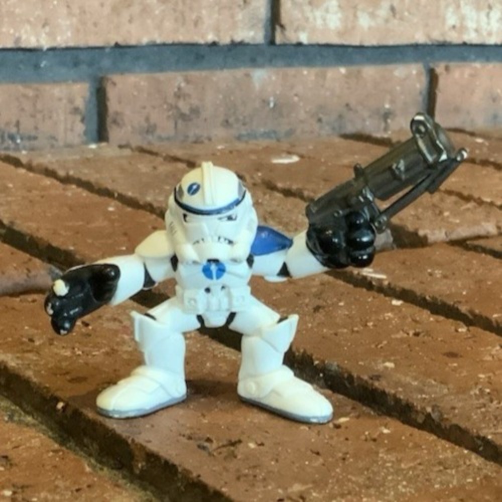 Star Wars Galactic‎ Heroes Phase 3 Blue 501st Clone Trooper Figure Hasbro 2004